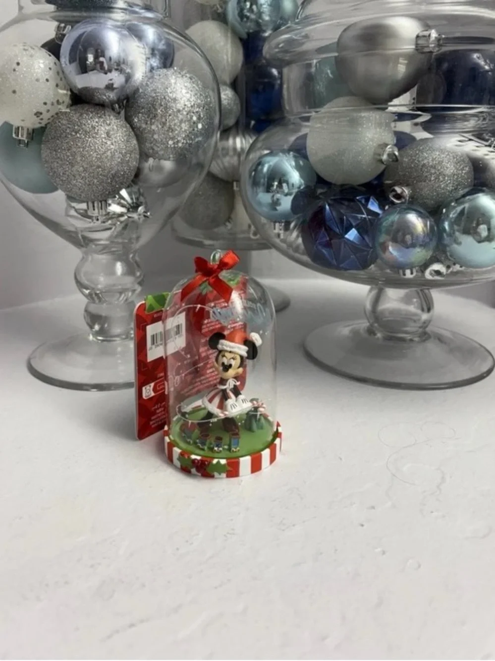 Disney Parks 2023 Santa Minnie Dome Sketchbook Christmas Ornament NIP